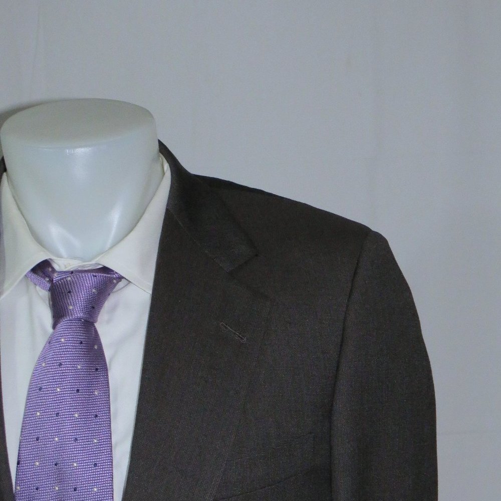 Brooks Brothers Martin Greenfield Gray Nailshead Vintage Two Button Suit 40S
